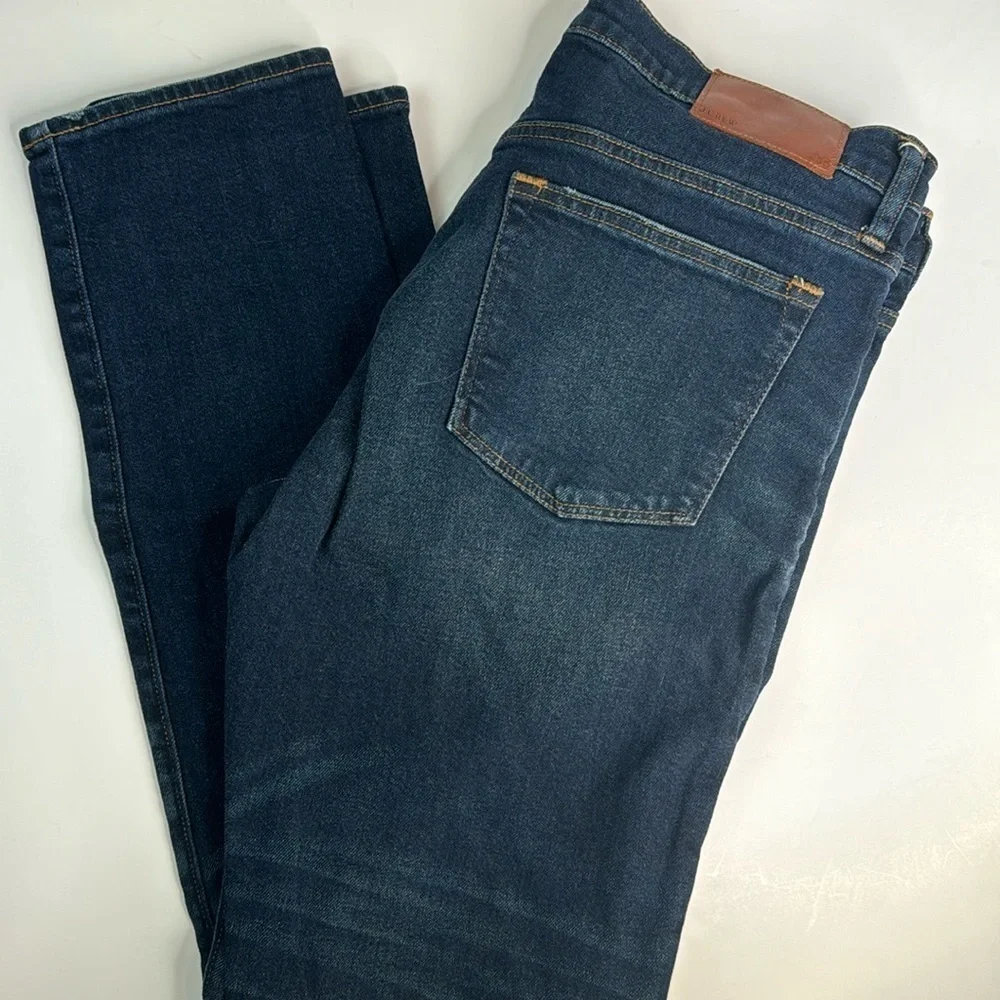 J Crew 250 Skinny Stretch on Demand jean in dark worn-in wash AB689